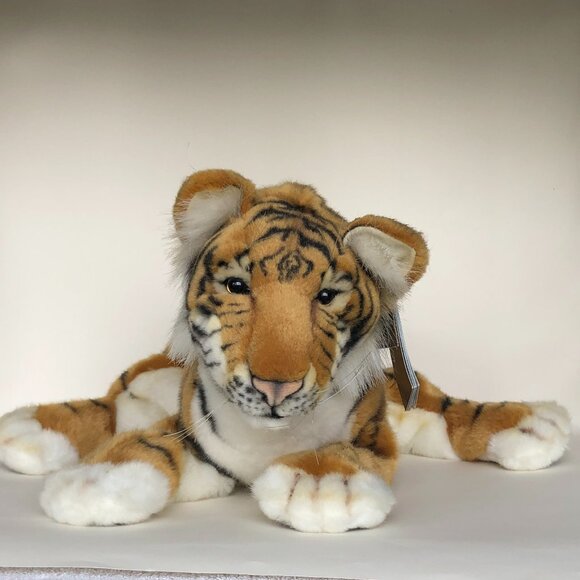 Hansa New w/Tag Handcrafted Plush Tiger Cub Hand Puppet - Picture 5 of 15